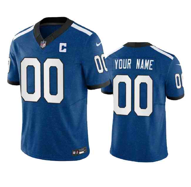Men's Indianapolis Colts Custom Royal 2023 F.U.S.E. Indiana Nights Limited Stitched Football Jersey